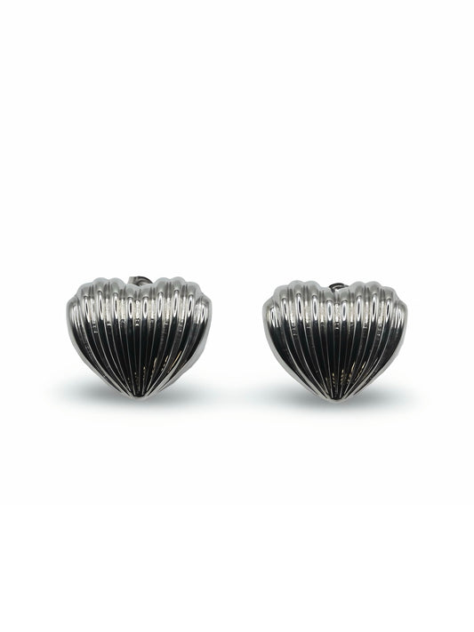 Silver Heart Earrings