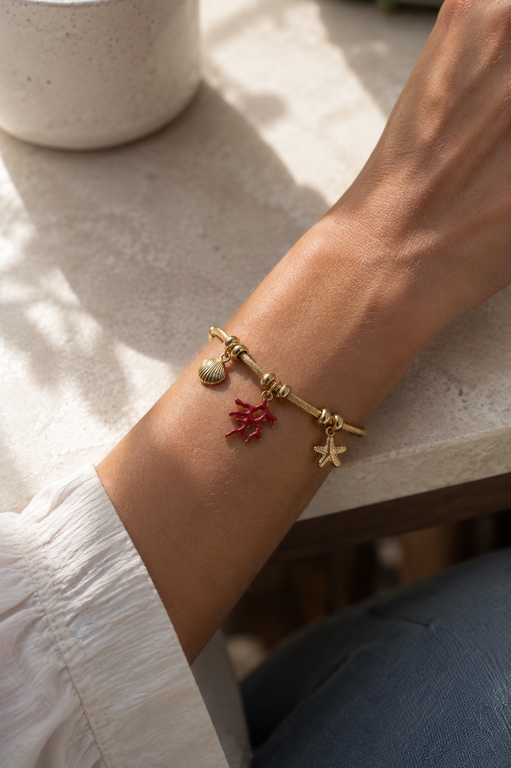 Coral Bracelet in Red
