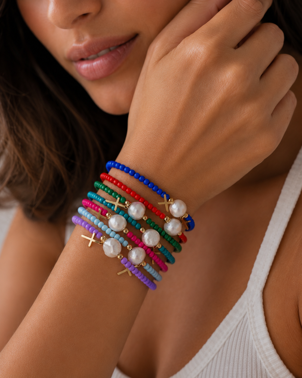 Pearl+Color Bracelet