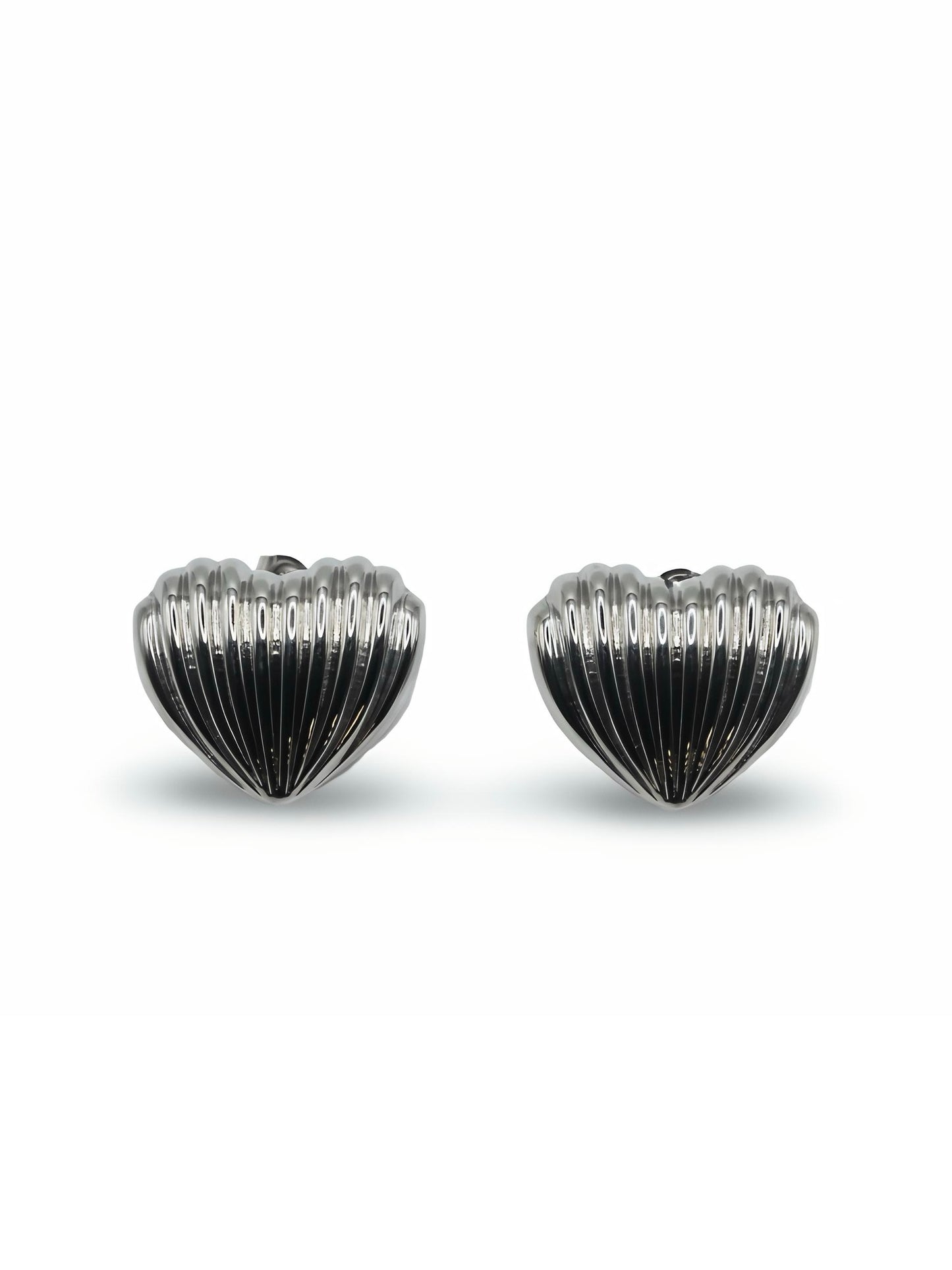 Silver Heart Earrings