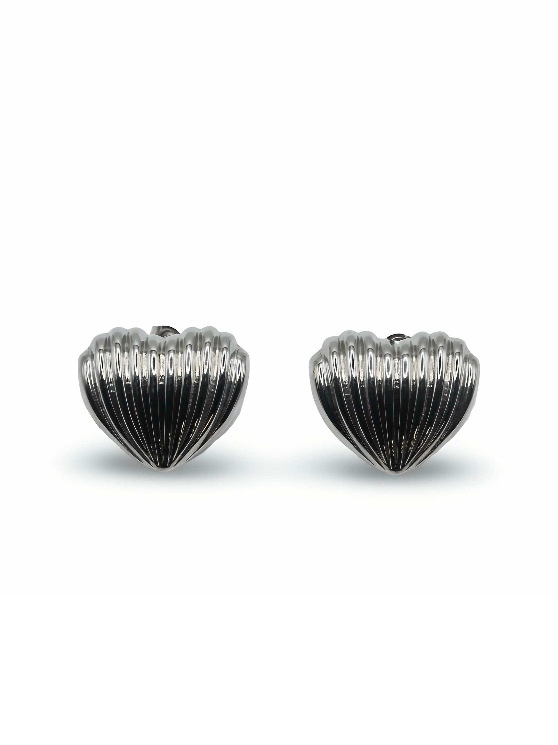 Silver Heart Earrings
