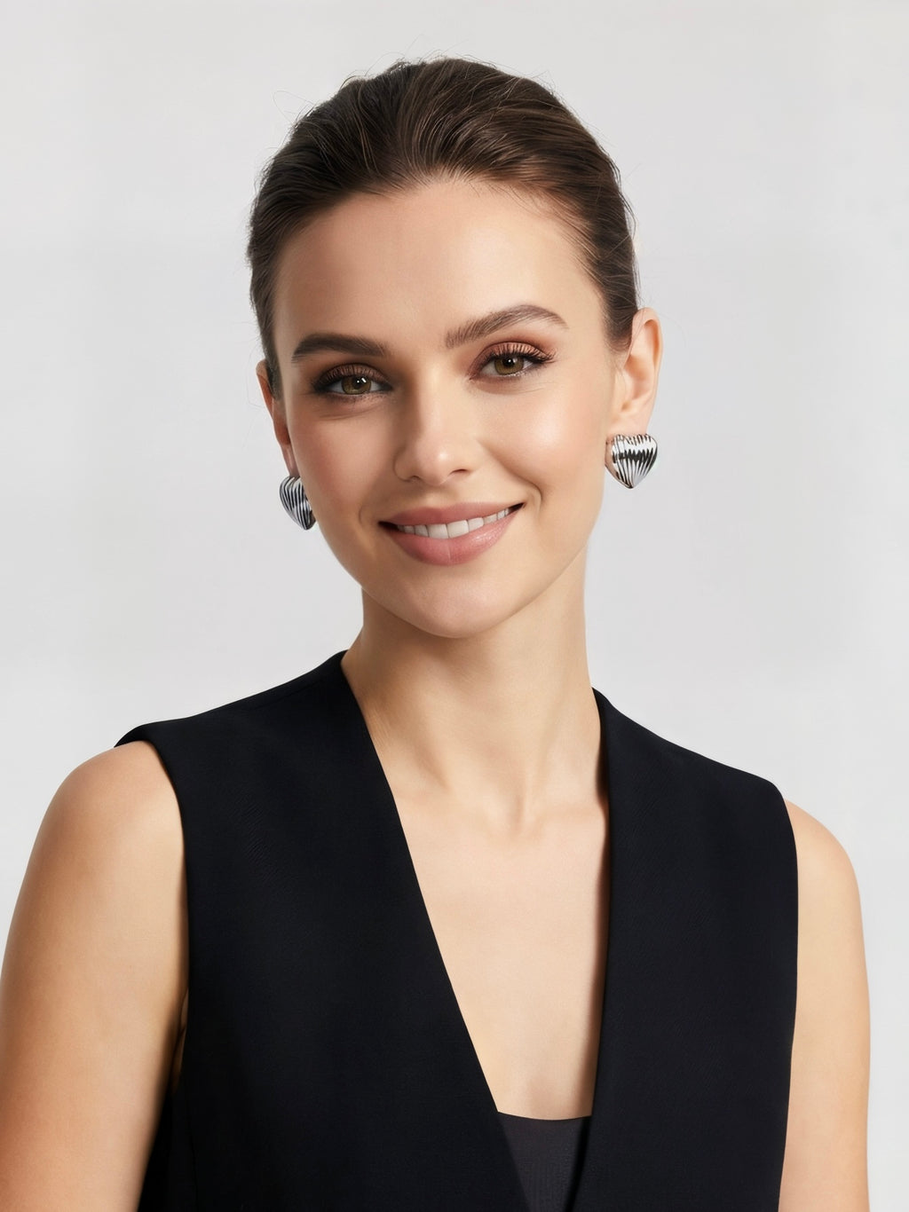 Silver Heart Earrings