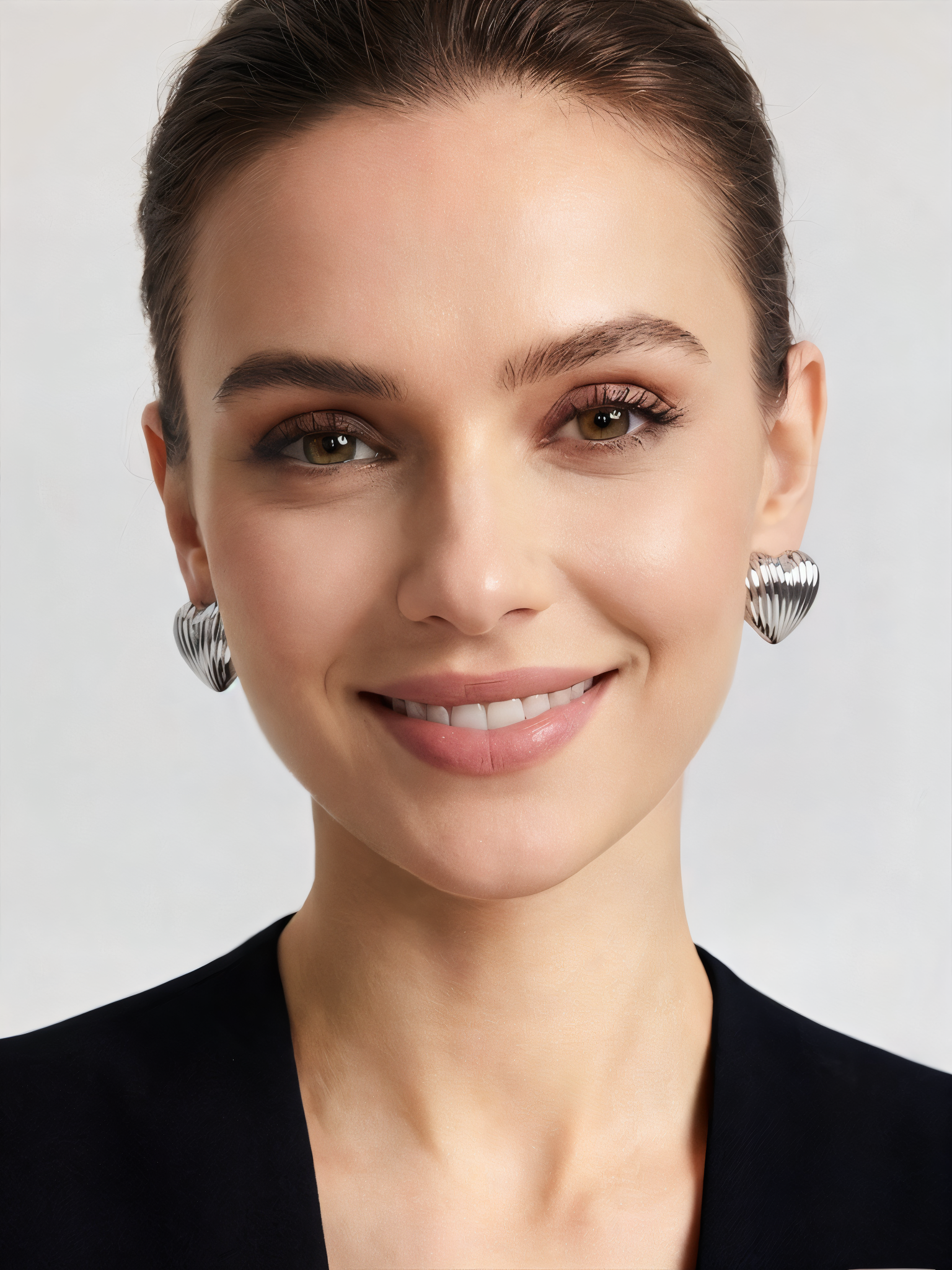 Silver Heart Earrings