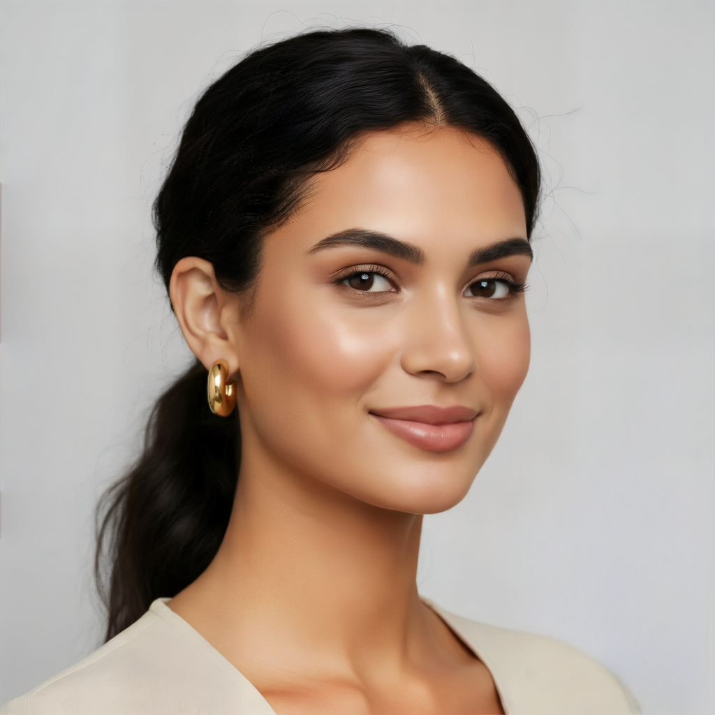 Baguette Hoop Earrings